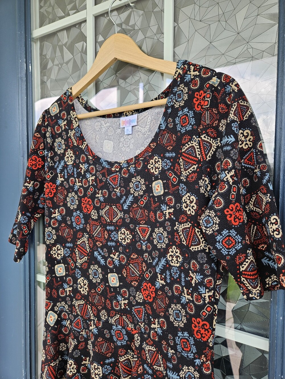Black/Multi Pattern Dress